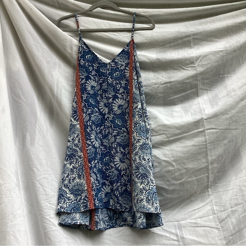 Mimi Chica blue floral patterned dress, size large